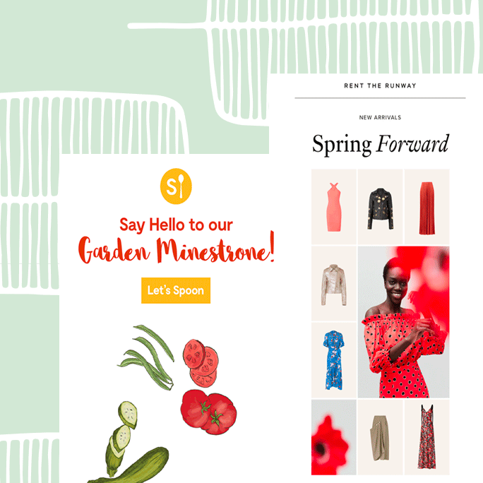 Spring Emails in the Freshest Rainbow of Colors